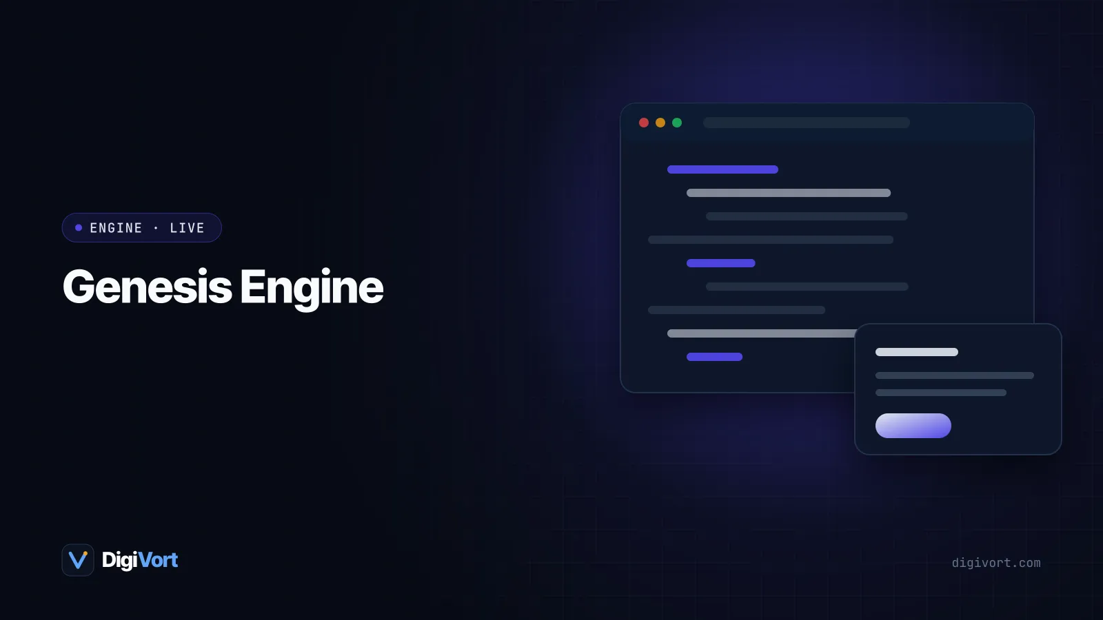 Genesis Engine interface illustration